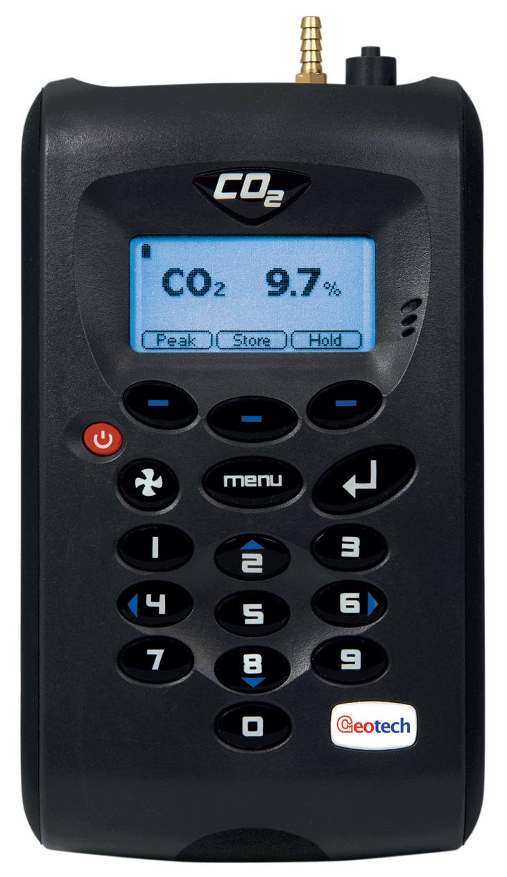 Analizador portátil G110 para medición de CO₂ y O₂